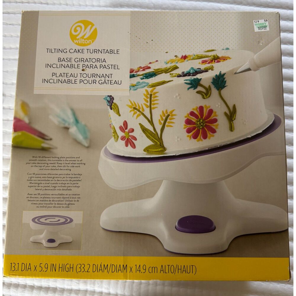 Wilton Tilting Cake Turntable 13.1 Dia x 5.9 High